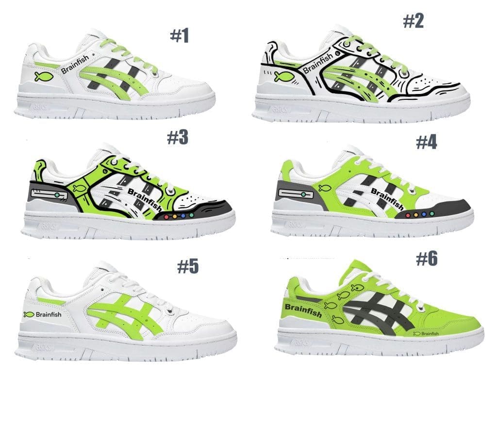 Custom Asics Mock-Up Options