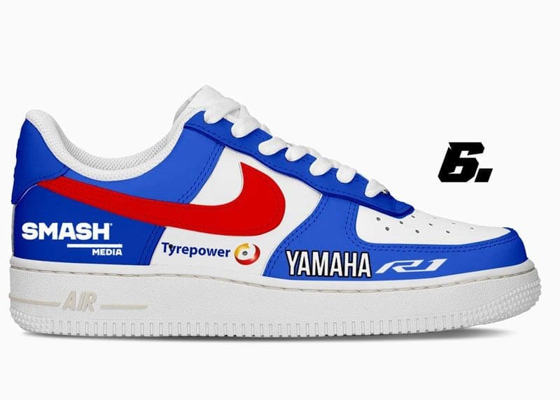 Sneskers customised for ASBK