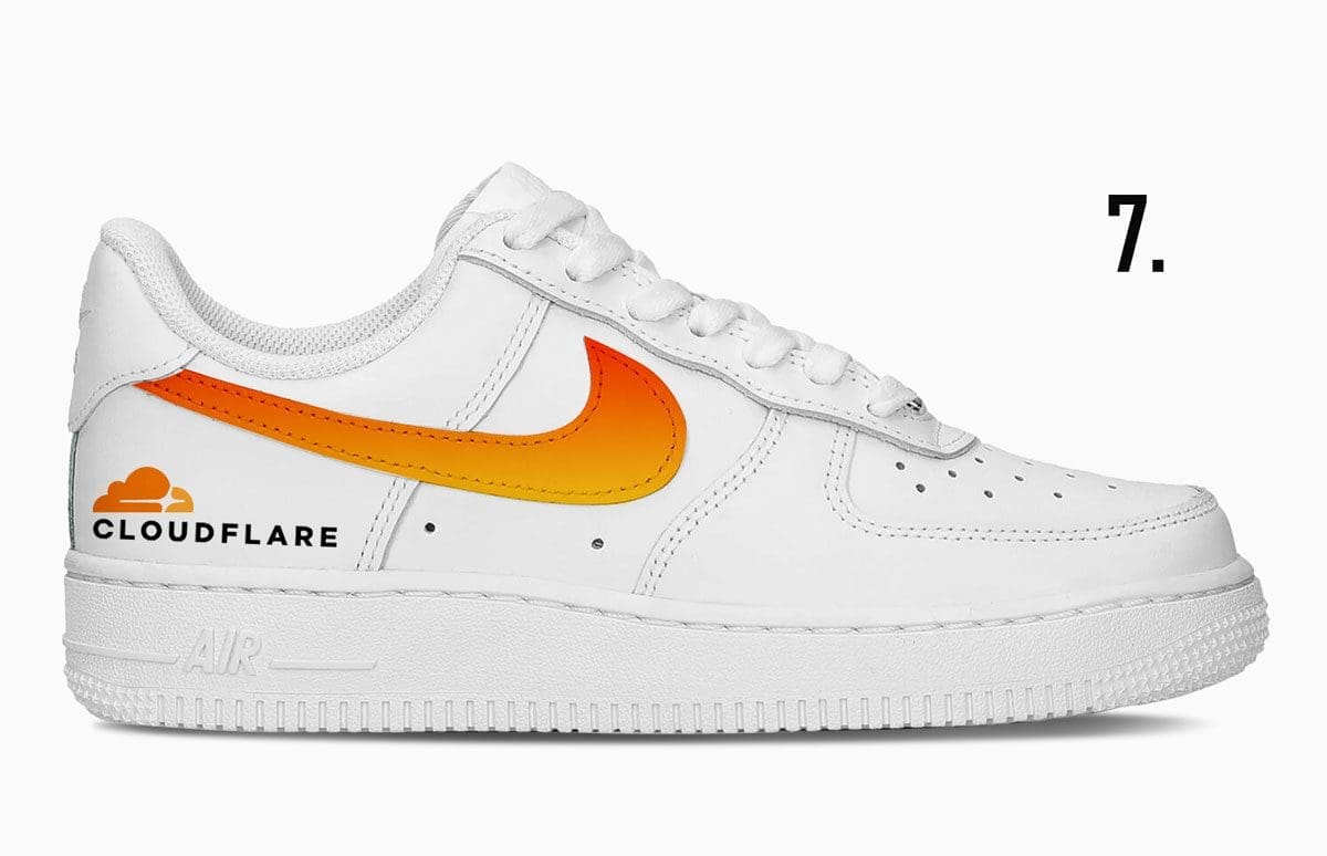 branded logo on shoes for business