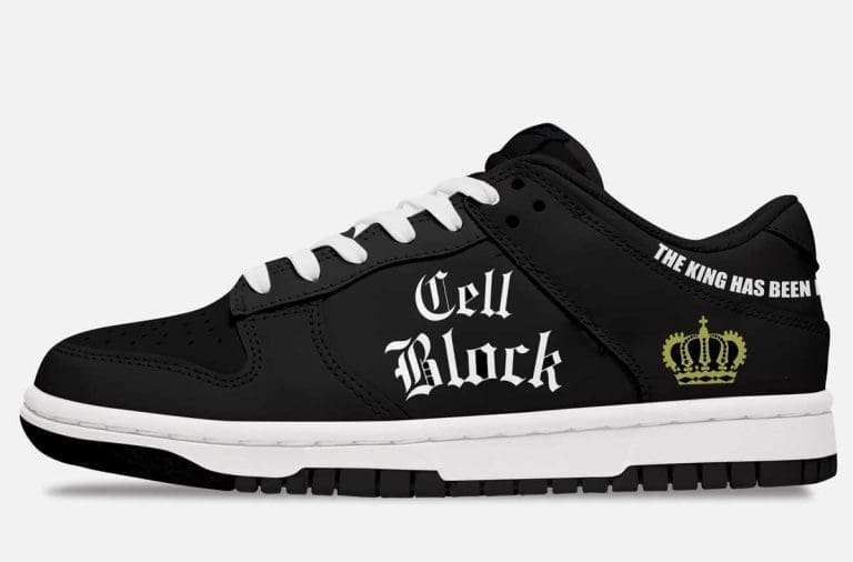cell block clothing custom shoes