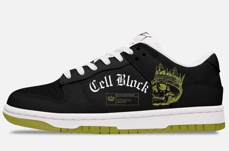 cell block clothing custom shoes
