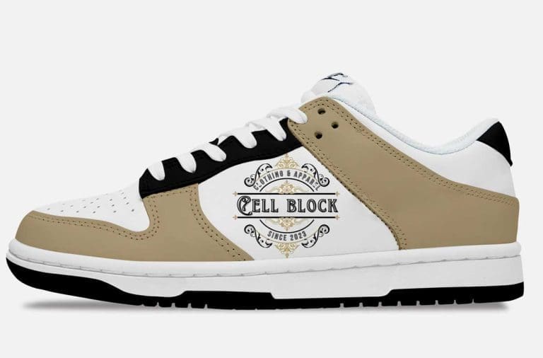 cell block clothing custom shoes