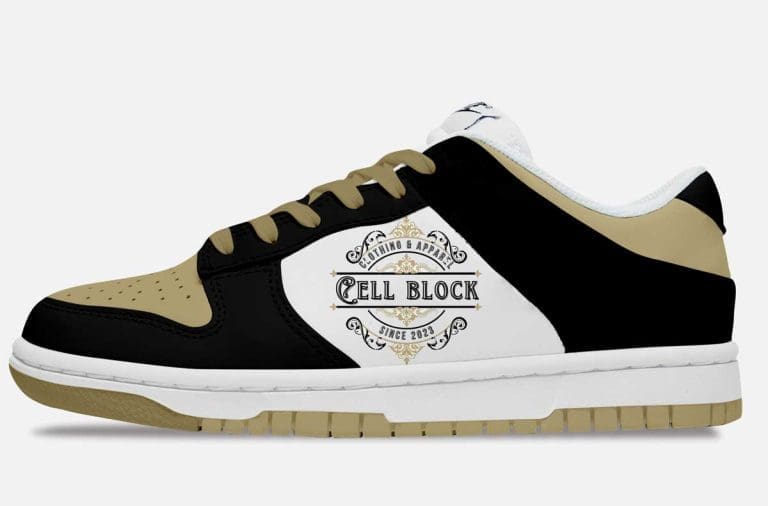 cell block clothing custom shoes