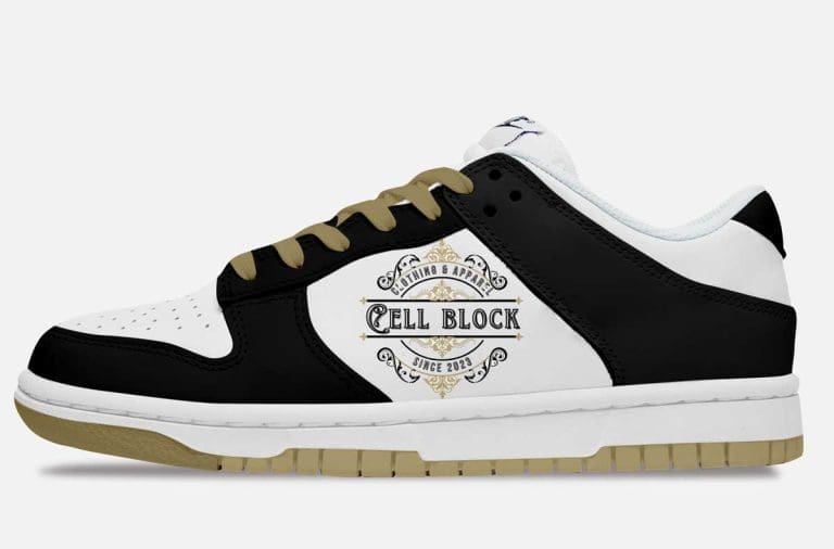 cell block clothing custom shoes